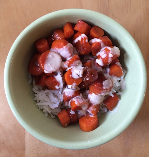 The Mouthful: Soy Glazed Carrot Rice Bowls with Tahini Sauce