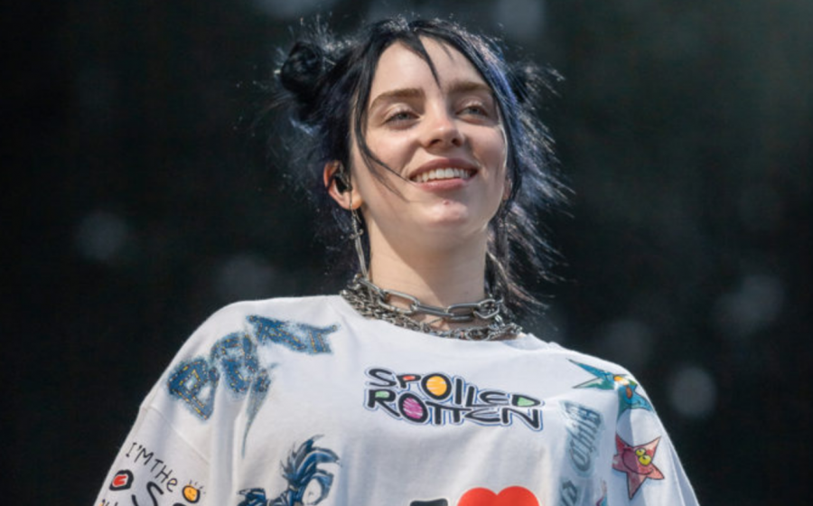 Billie Eilish on stage at Marymoor Park during her tour stop for the When We All Fall Asleep world tour; Sunday, June 2, 2019.