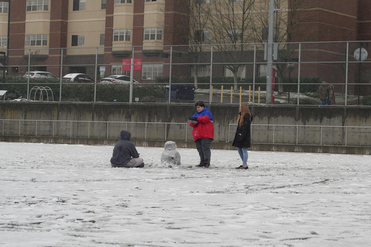 Snowy Scenes From Around Campus