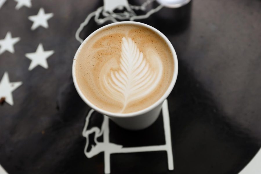 A classic latte from Cafe Vita in Capitol Hill 