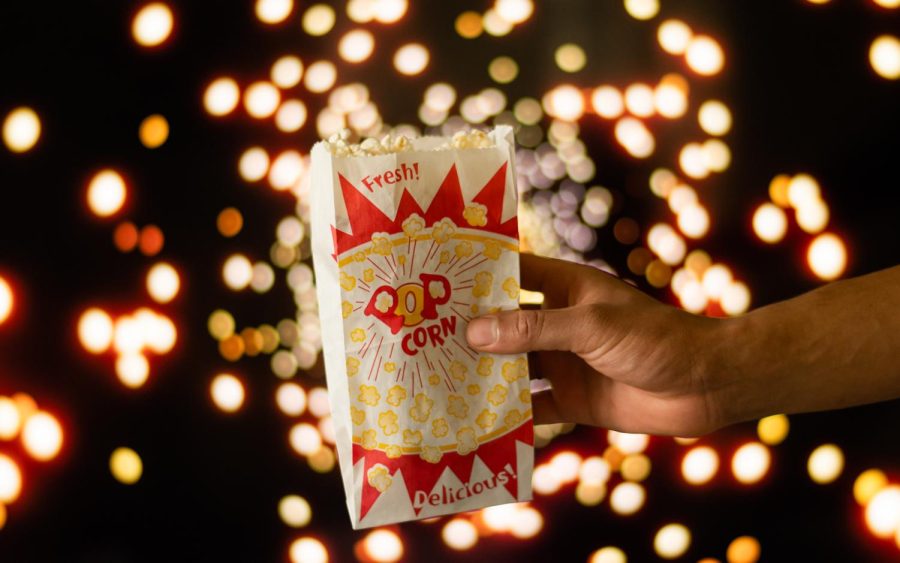 Fresh popcorn perfect for a new movie. 