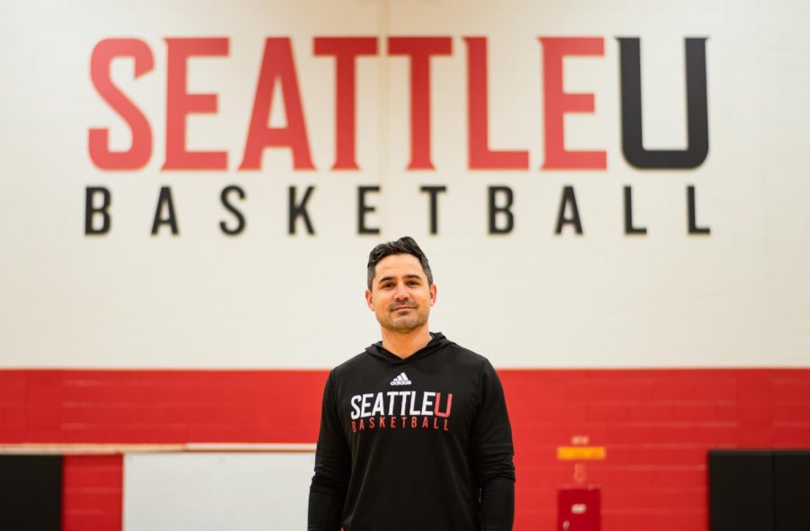 Coach+Victor%2C+Seattle+Universitys+Mens+Basketball+head+coach.+