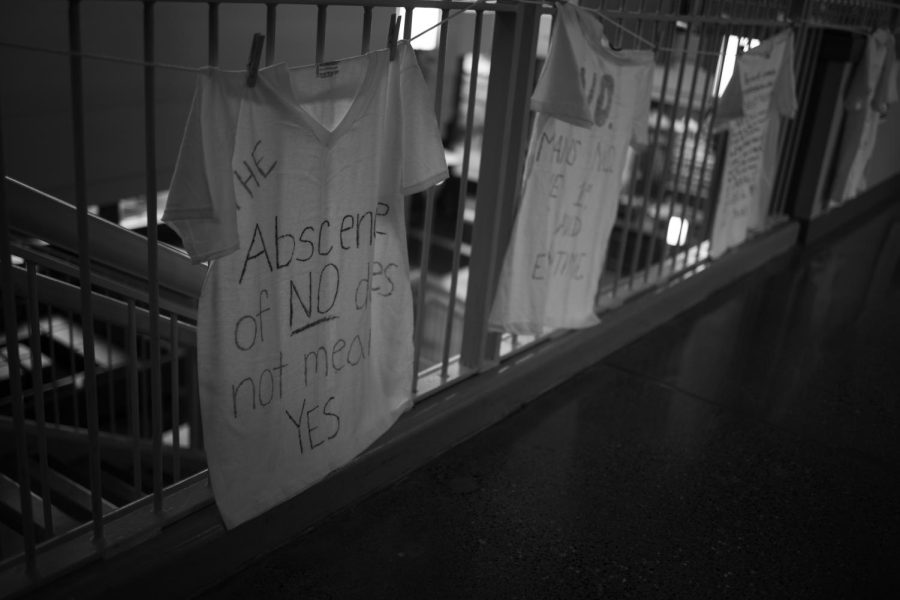 The absence of no does not mean yes clothesline project / Adeline Ong