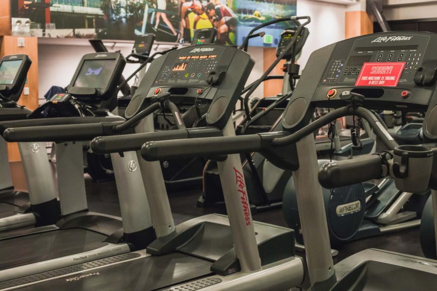 Treadmills at Seattle University Recreation center 