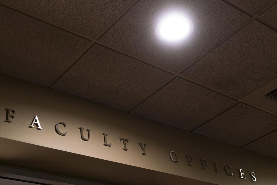 The faculty offices inside the Seattle University School of Law.
