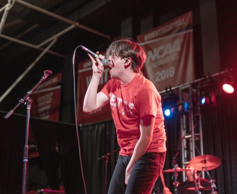 Ricky Montgomery preforms at Seattle University’s 2023 Quadstock. 