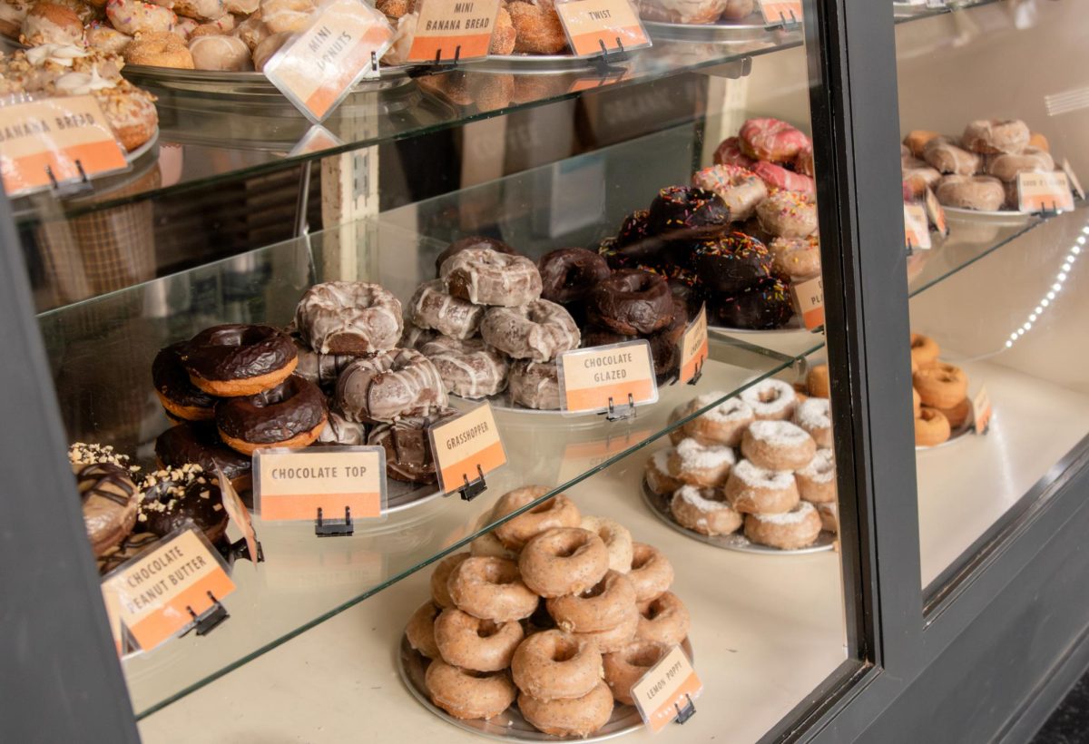 Flavors piled high at the vegan donut cafe, Mighty O’s in Capitol Hill.