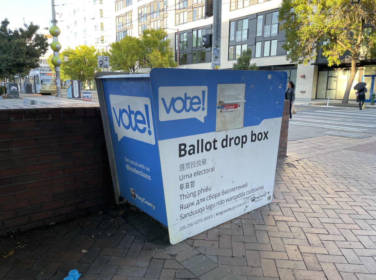 Ballot drop box around Seattle.