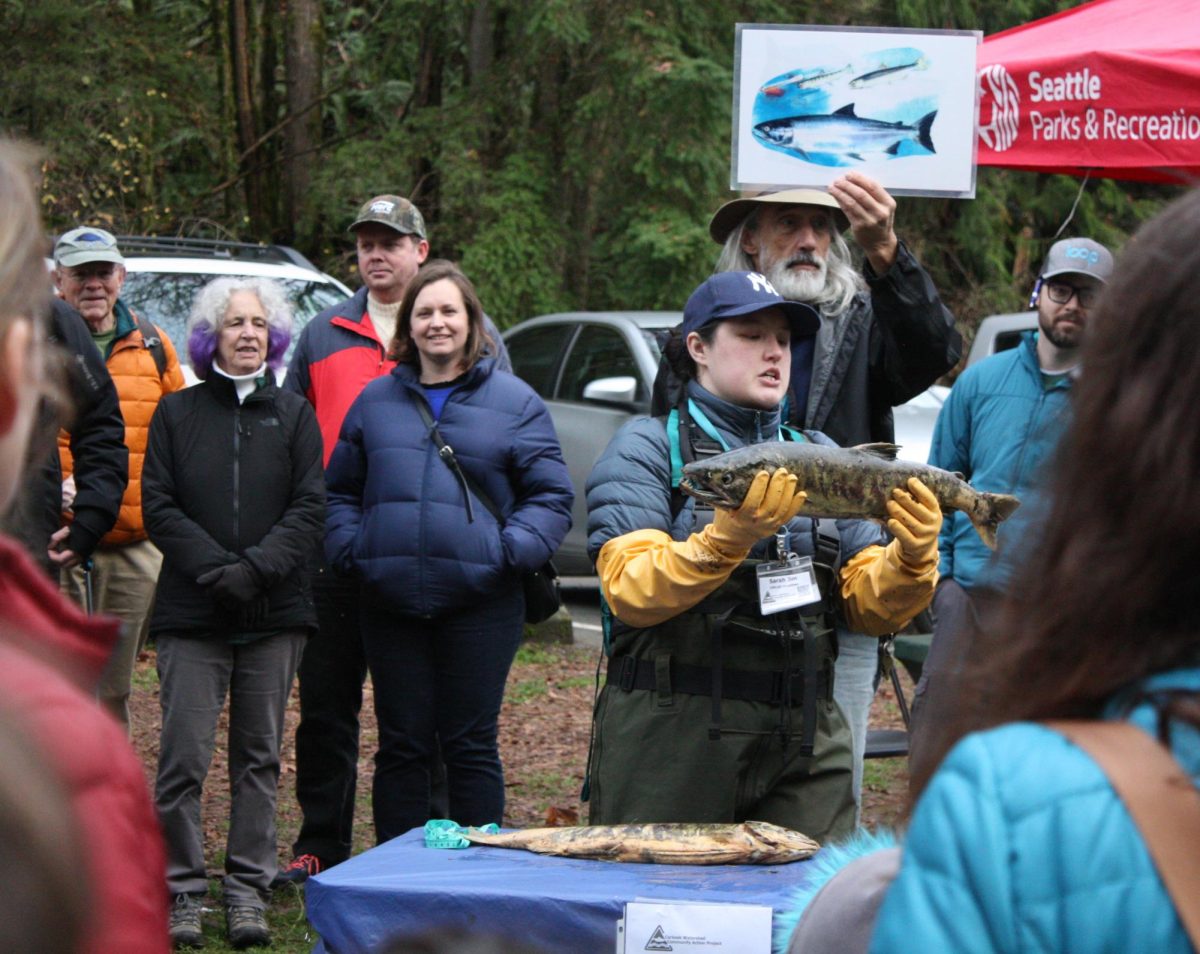 Celebrating Seattle’s Salmon Run with Bert the Salmon!