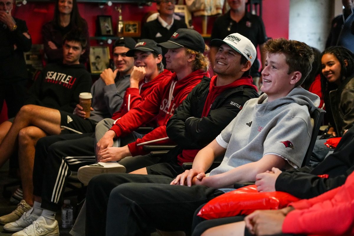 Seattle U Men's Golf - NCAA Selection Show - April 30, 2025. Photo credit: Seattle U Athletics