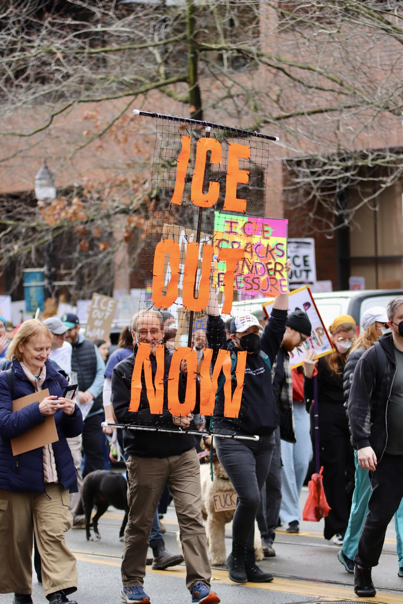 Educators and Healthcare Workers Rally Against ICE