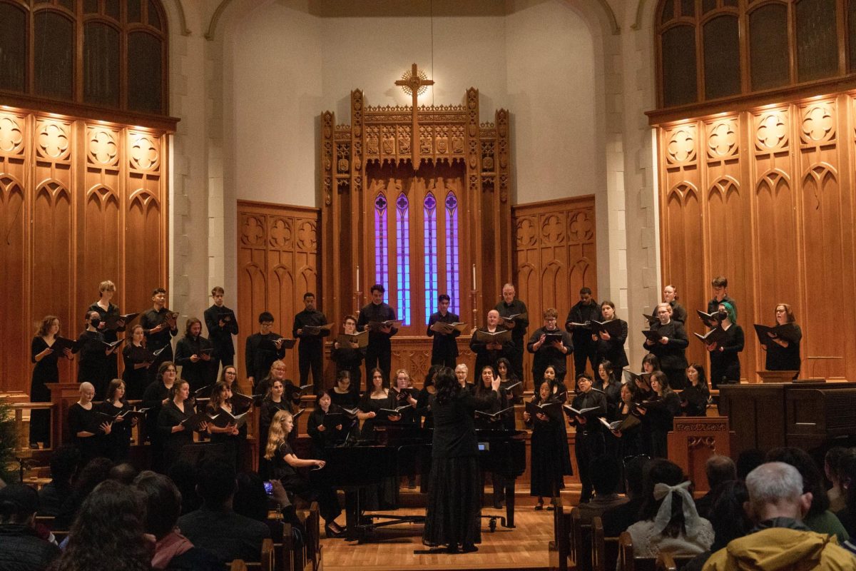 Seattle University Choirs perform at Seattle First Baptist Church.